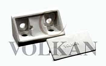 V108-Beyaz Plastik Kapaklı Köşe Bağlantı (Beyaz)